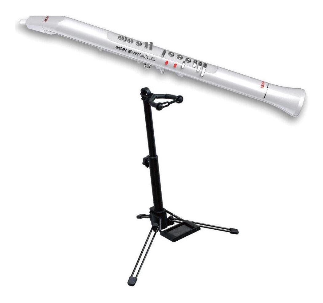 AKAI Professional EWI Solo Special Edition White/スタンド/WSS-100付 スピーカー内蔵 ウインド・シンセサイザー【送料無料】