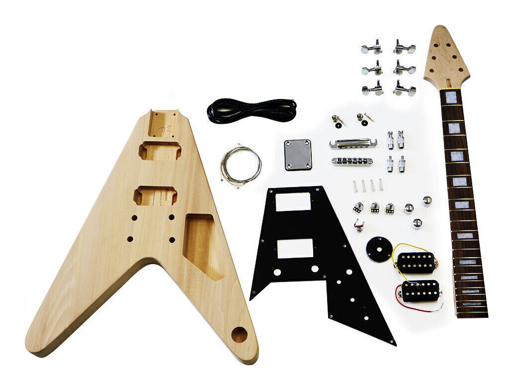HOSCO ER-KIT-FV エレキギター/FVタイプ 組み立てキット ★難易度:中【送料無料】【ポイント2倍】｜さくら山楽器