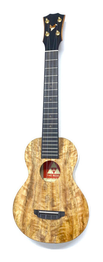 THE REBEL UKULELE Double Creme Concert Long コンサート ロングネック ウクレレ【送料無料】