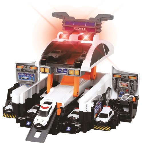 トミカ タウン 高速道路 デカパトロールカー ドデカいパトカーが出動基地に変形！連続発車や音声、合体が楽しめる