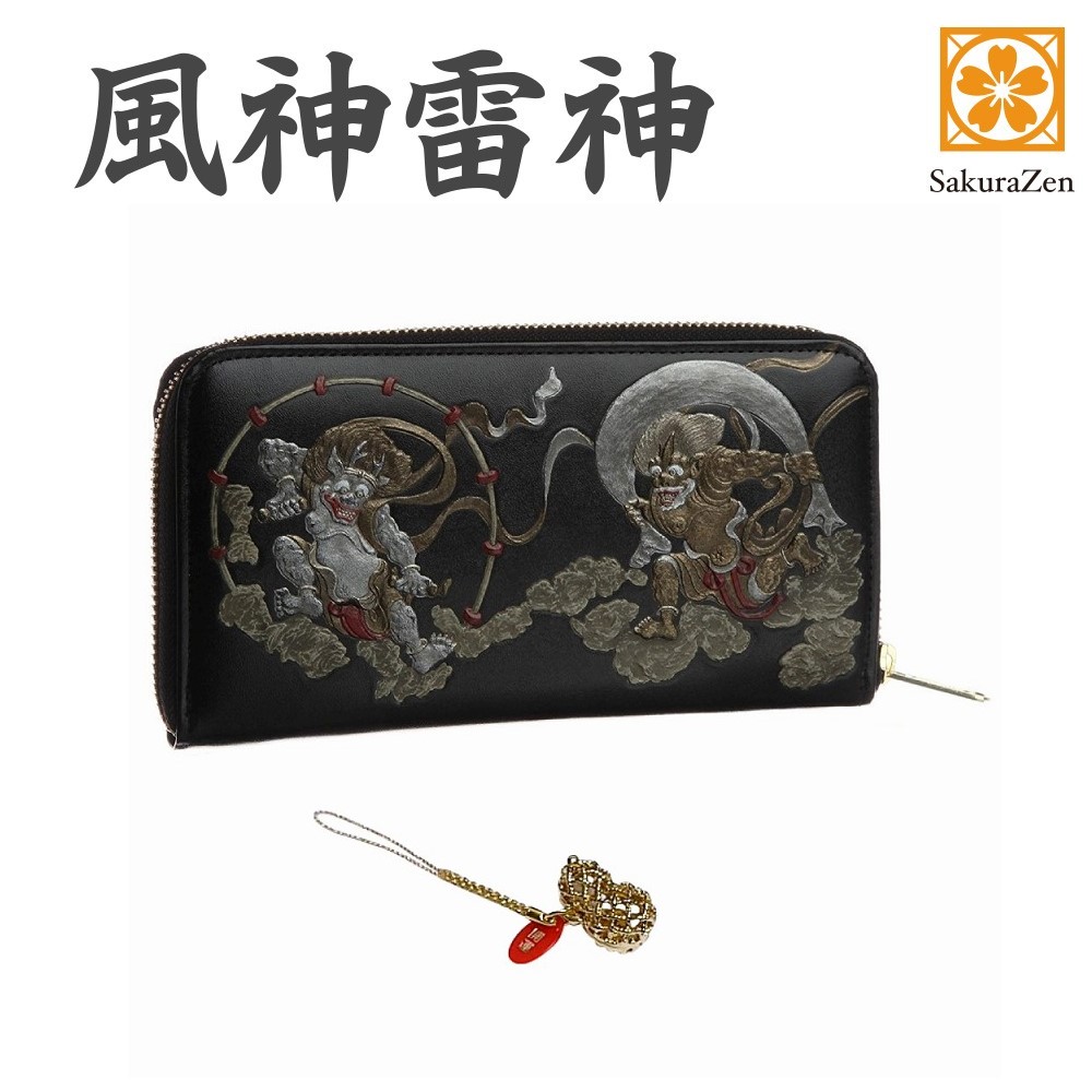 楽天市場】風神 雷神 財布 男性用 サイフ 国宝 復刻 和柄 和装