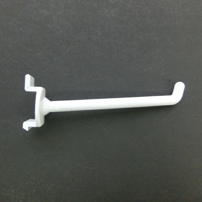 【直接引取／静岡】ディスプレイ什器／ヴィンテージ加工2　店舗什器フックハンガー付 3335-310 システム什器 角バー用両面フックハンガー(Φ6mm
