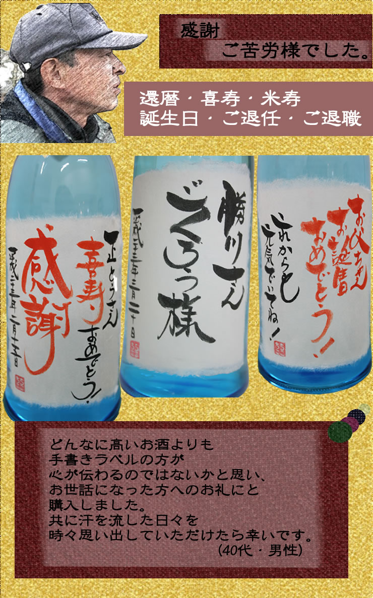 還暦・長寿祝・誕生日・退職