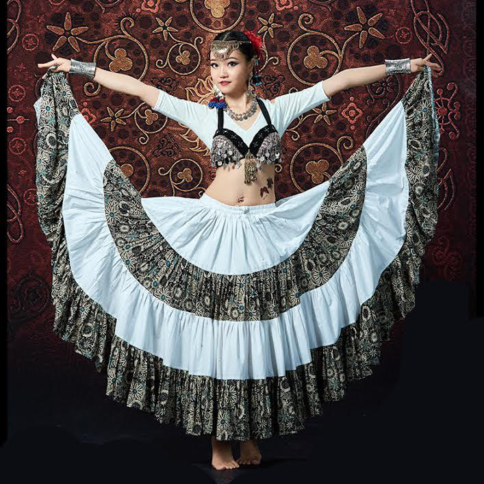 楽天市場】色味おまかせ☆ ジプシースカート【25ヤード／タイダイ