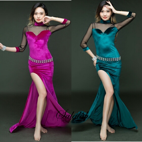 最高級のスーパー ワンピース レッスンウエア ドレス Lw0298 シースル切替ベロア生地ワンピース 全3色 Lw0298 Spmau Ac In