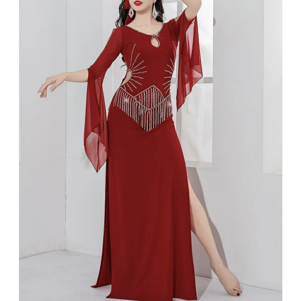 ベリーダンス衣装サイーディ サーディドレス ピンク オーダーメイドSalalah ベリーダンス衣装サイーディ サーディドレス ピンク オーダー