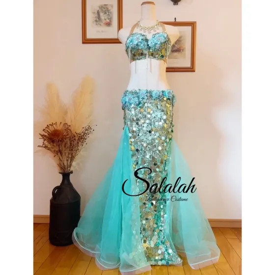 楽天市場】オリエンタルベリーダンス衣装 ハーフショルダー