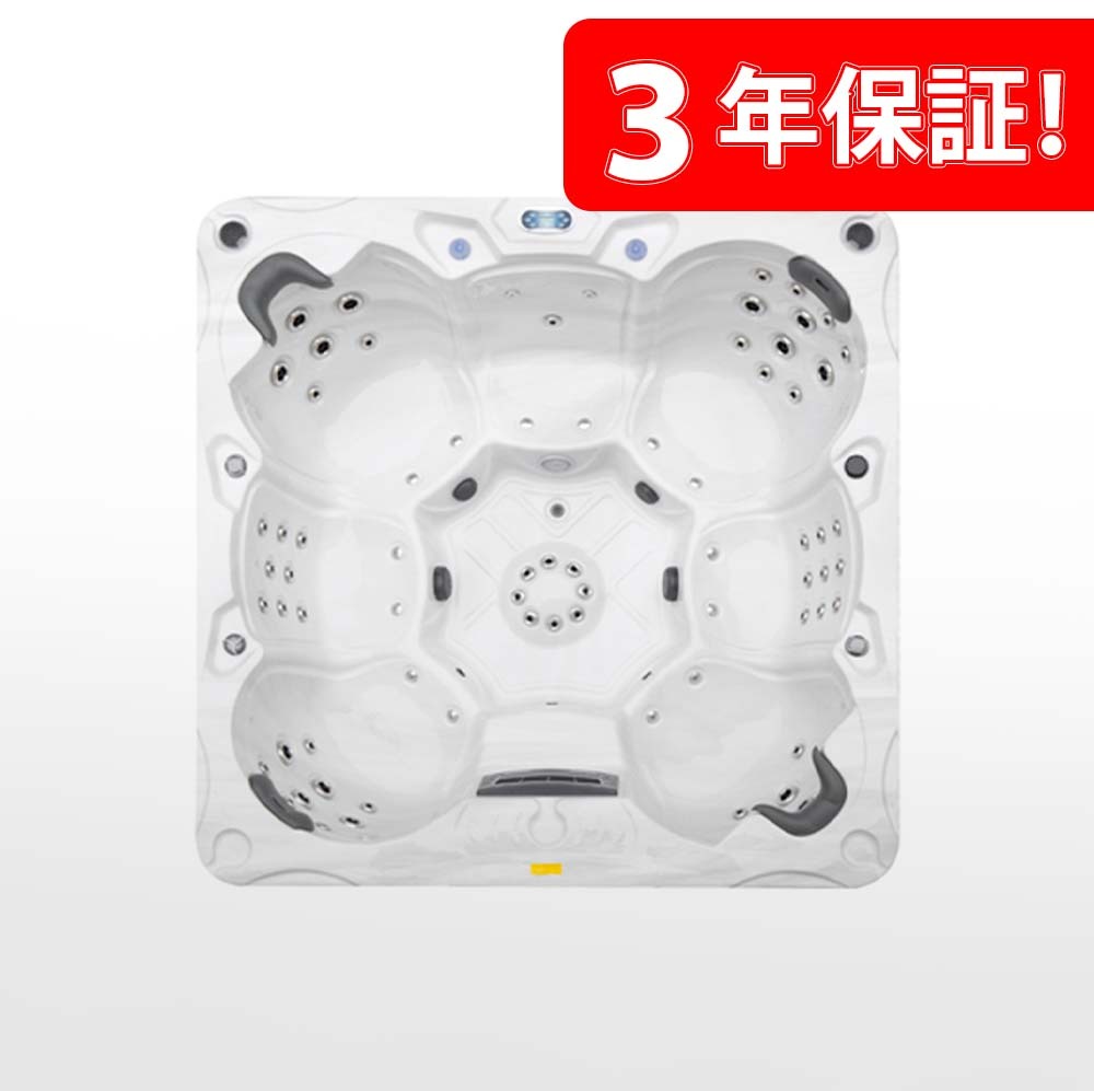 3年保証付き！大型ジェットスパ R700 225x225x88cm ジェットバス スパ プール ジェットスパ 水流プール 大型スパ 埋め込み式 置き型 ジェットマッサージ ジャグジー｜SALE market