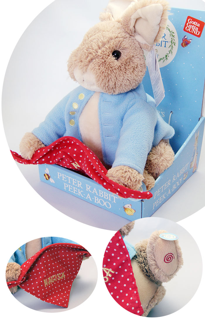 peter rabbit peek a boo toy