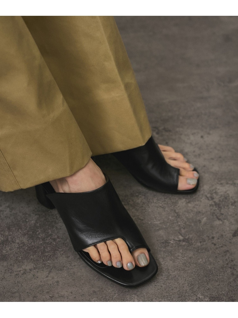 【SALE／60%OFF】ヒールトングサンダル SALON adam et rope' サロン アダム エ ロペ シューズ・靴 サンダル ブラック【RBA_E】【送料無料】[ Fashion]