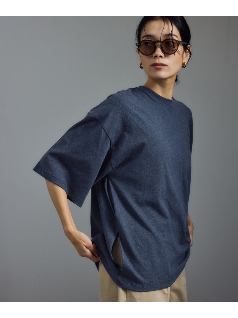 【SALE／40%OFF】【Baserange(ベースレンジ)】PIN TEE SHIRT SALON adam et rope' サロン アダム エ ロペ トップス カットソー・Tシャツ ネイビー【RBA_E】【送料無料】[ Fashion]