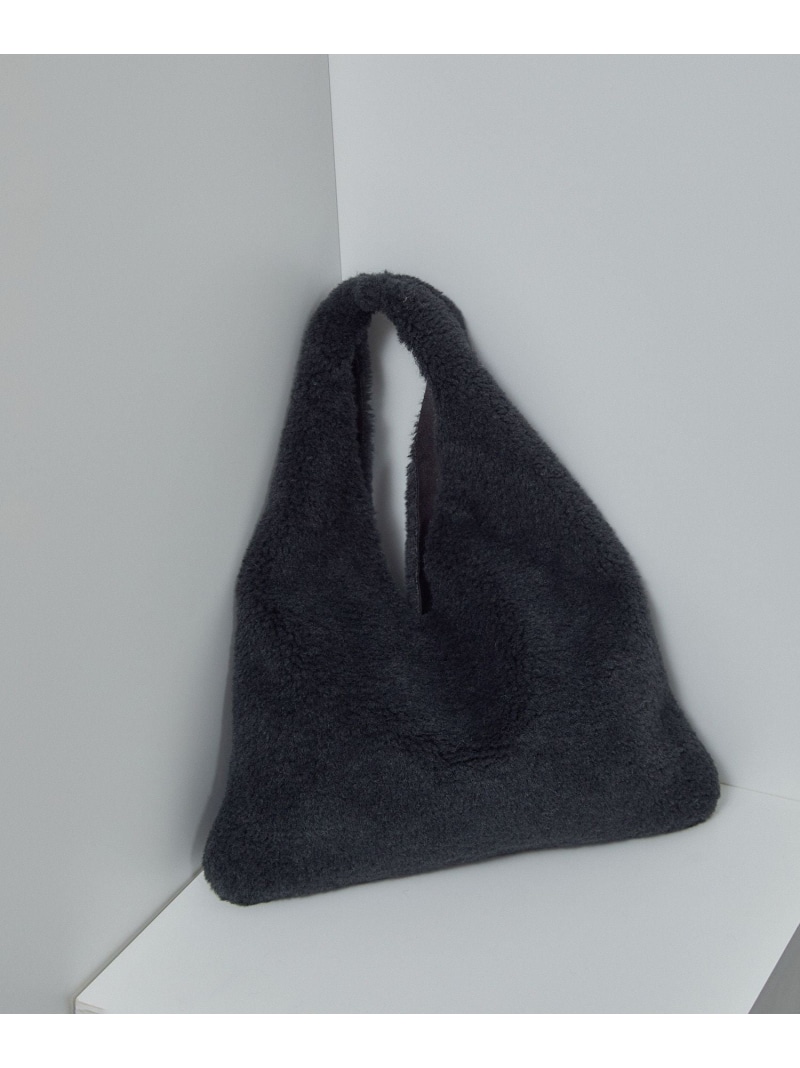 【HELEN MOORE(ヘレンムーア)】フェイクムートンリバーシブルバッグ SALON adam et rope' サロン アダム エ ロペ バッグ トートバッグ ベージュ グレー【送料無料】[ Fashion]