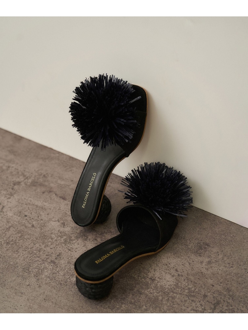 【SALE／50%OFF】【PALOMA BARCELO'(パロマバルセロ)】サンダル SALON adam et rope' サロン アダム エ ロペ シューズ・靴 サンダル ブラック【RBA_E】【送料無料】[ Fashion]｜サロン アダム エ ロぺ