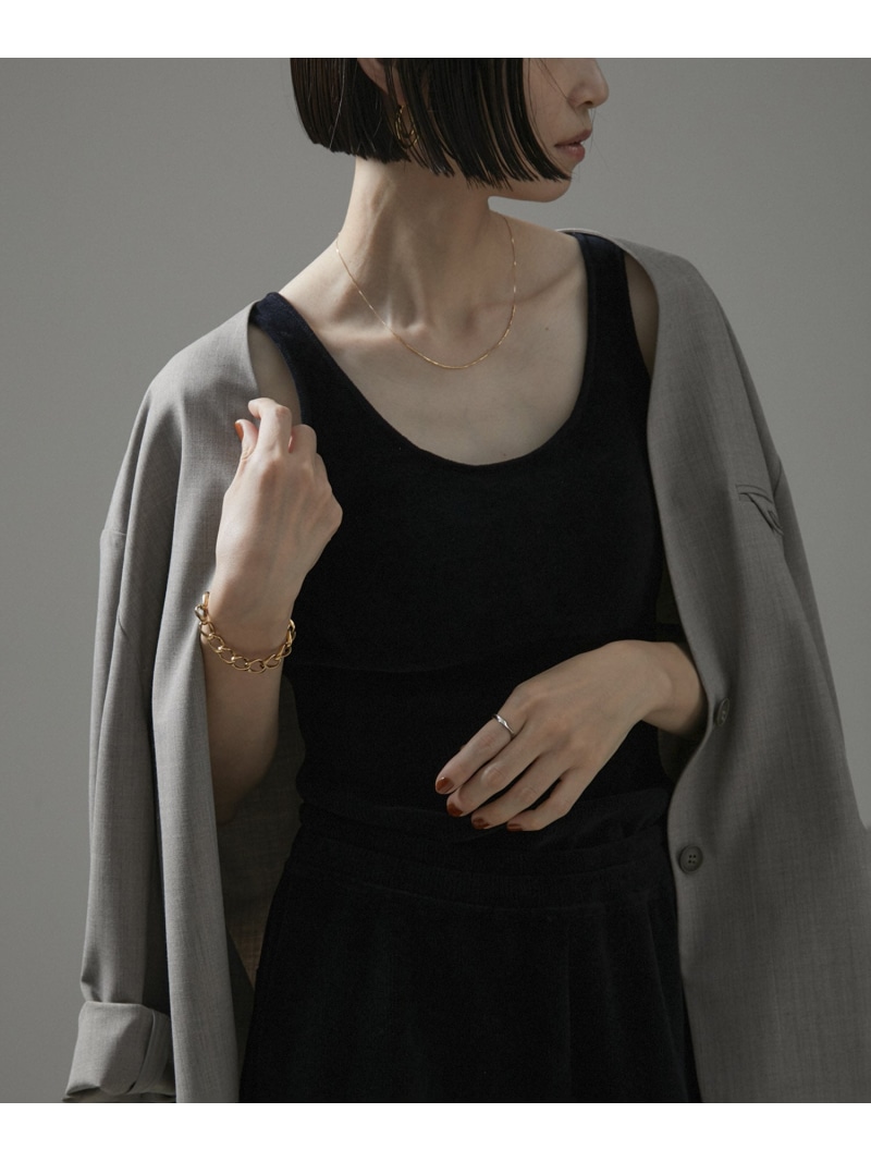 【SALE／30%OFF】ブラジャーパッド付貯蔵タンクとっ始め-CreamyCotton /クリーミーコットン- SALON adam et rope\u0027 赤ちょうちん アダム エ ロペ トップス ノースリーブ・貯蔵タンクとっ始め ベージュ 白いこと 黒いこと【RBA_E】【貨物輸送無料】[ Fashion]