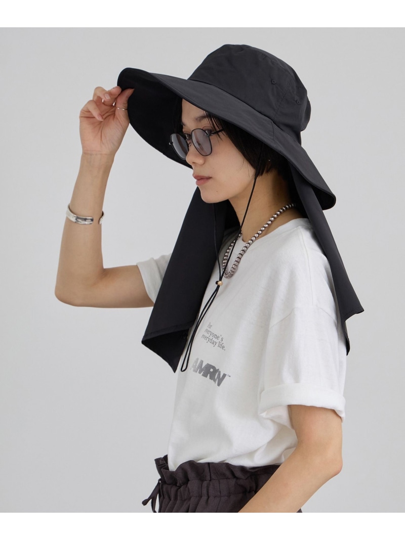 【WEB押さえる】2WAYレイヤーハット / UV撥ねのける・撥水・取りはずし可 SALON adam et rope\u0027 赤ちょうちん アダム エ ロペ 鳥打ち帽 かぶり笠 黒いこと ベージュ【貨物輸送無料】[ Fashion]