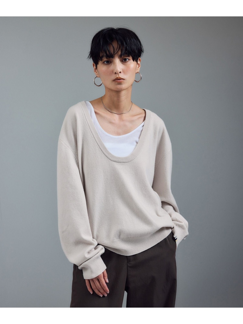 【SALE／40%OFF】【extreme cashmere(エクストリーム・カシミア)】jacob / ジェイコブニット SALON adam et rope' サロン アダム エ ロペ トップス ニット グレー【RBA_E】【送料無料】[ Fashion]