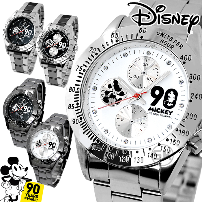 【1年保証有】 ミッキー 腕時計 ディズニー 生誕90周年記念 キッズ レディーズ スケルトン 女の子 コラボ グッズ 限定 90周年 回転ベゼル クロノグラフ モデル DISNEY うで時計 時計 WATCH