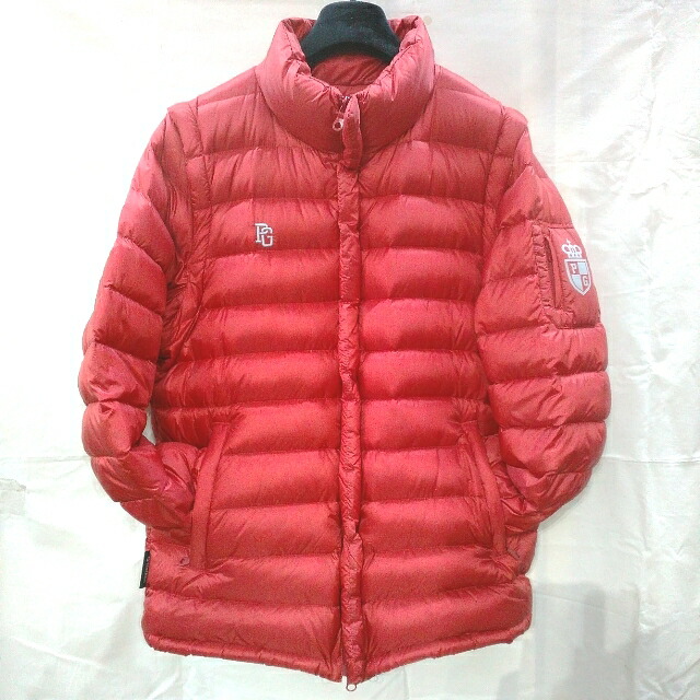 楽天市場】【美品】パーリーゲイツ 2WAYダウンジャケット レッド 軽量