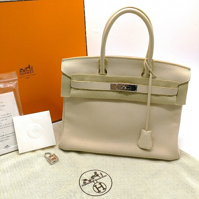 【超美品】超希少品 【 王道の バーキン 30 トゴ 希少性が高い人気色パーシュマン系( クレ 色系)バーキンが入荷しました 】【 大事な方へのプレゼント! 】自分のご褒美に! セレブな貴方に! birkin30トゴ シルバー金具【人気カラーと一番人気トゴの組合わせ】HERMES|サロン ド ペーパームーン