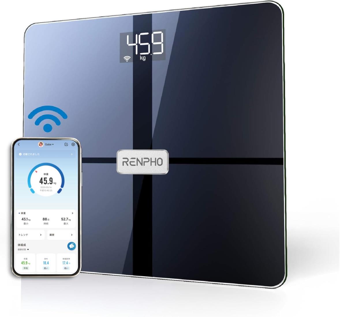 楽天市場】RENPHO レンフォ 体重計 体組成計 最新版 Wi-Fi/Bluetooth