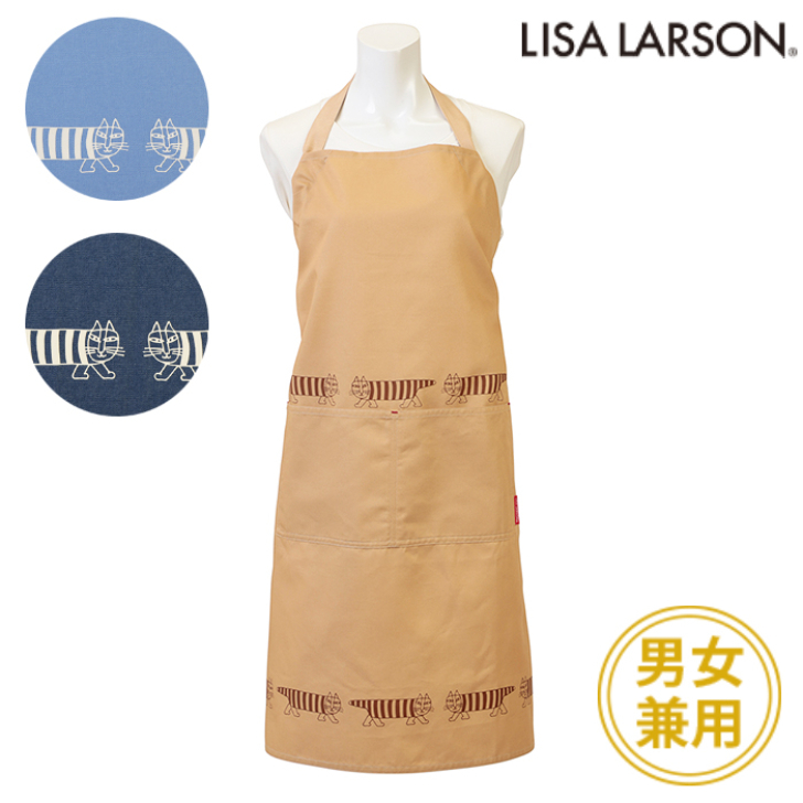 〈SALE〉【LISA LARSON】リサ ラーソン フレッシュマイキー ハーフラバーPt首掛け エプロン ホルターネック 〈1点までメール便OK〉 ブランド おしゃれ シンプル画像