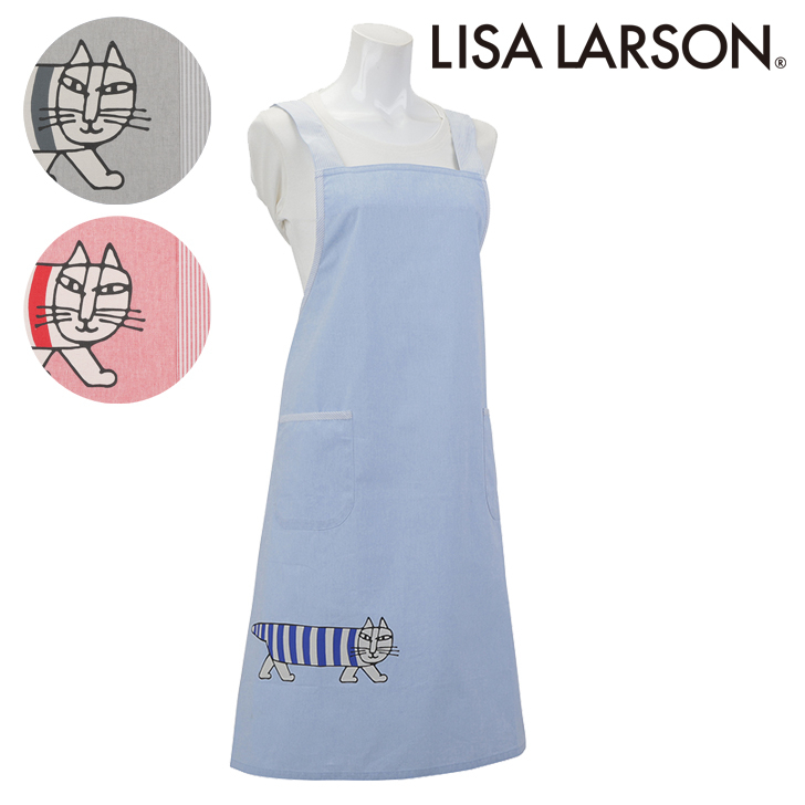 〈SALE〉【LISA LARSON】リサ ラーソンマイキーハーフラバー背当て エプロン〈1点までメール便OK〉 ブランド おしゃれ 無地 シンプル 北欧画像