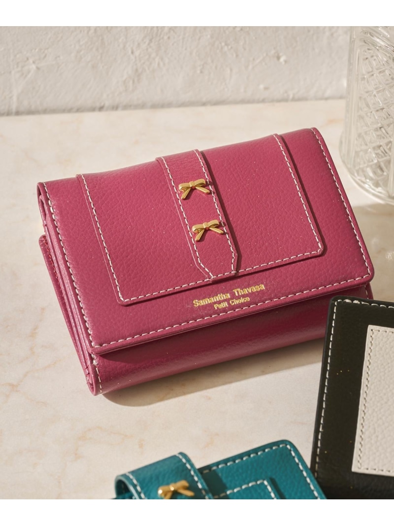 楽天市場】ダブルリボン ミニ財布 Samantha Thavasa Petit Choice