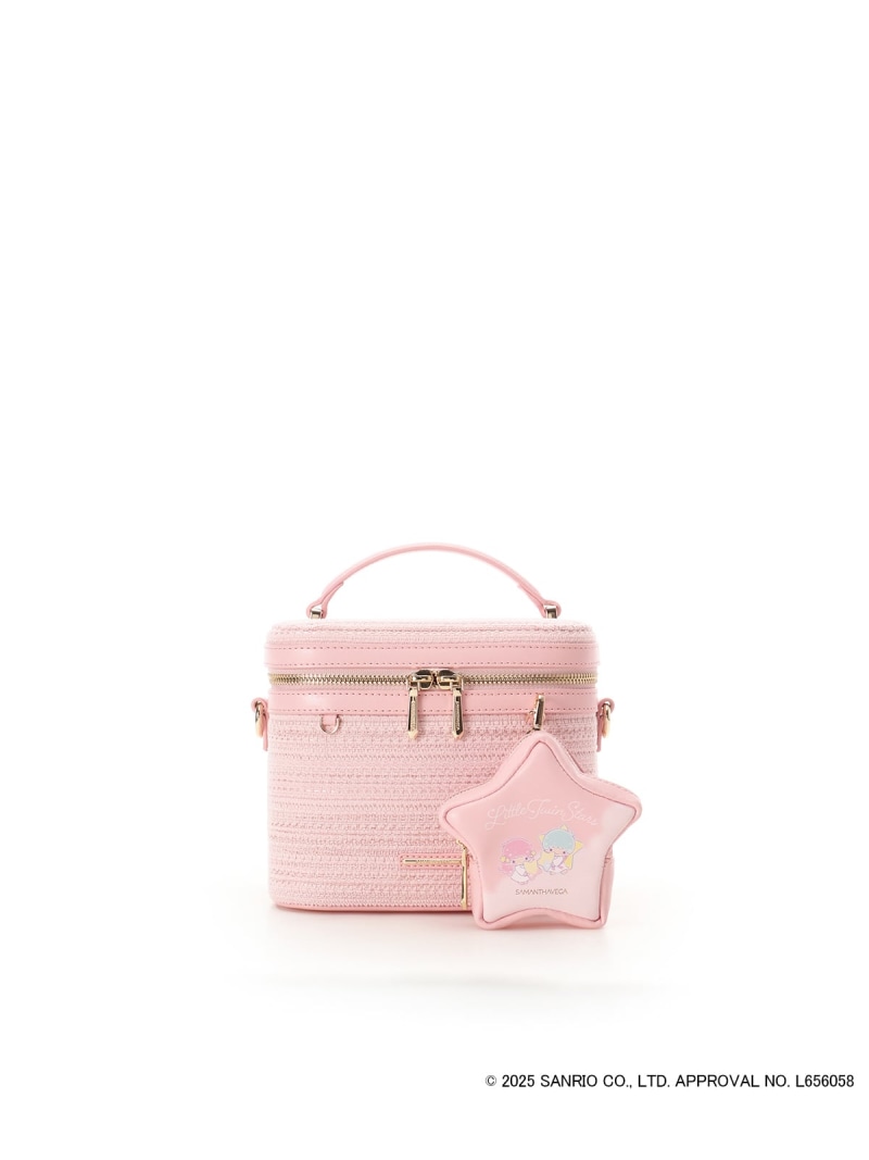 【SALE／30%OFF】『リトルツインスターズ』(キキ\u0026ララ)バニティバッグ SAMANTHAVEGA サマンサ ベガ 御徒面子 ショルダーバッグ サクラ色【RBA_E】【貨物輸送無料】[ Fashion]