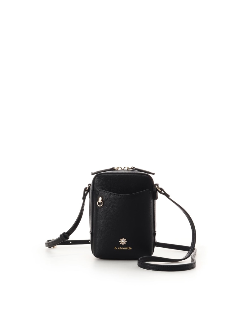 ≪推し事バッグ≫クリアポケット付きビジューショルダーバッグ & chouette アンドシュエット バッグ ショルダーバッグ ブラック ピンク ホワイト パープル【送料無料】[ Fashion]｜Samantha Thavasa　サマンサタバサ