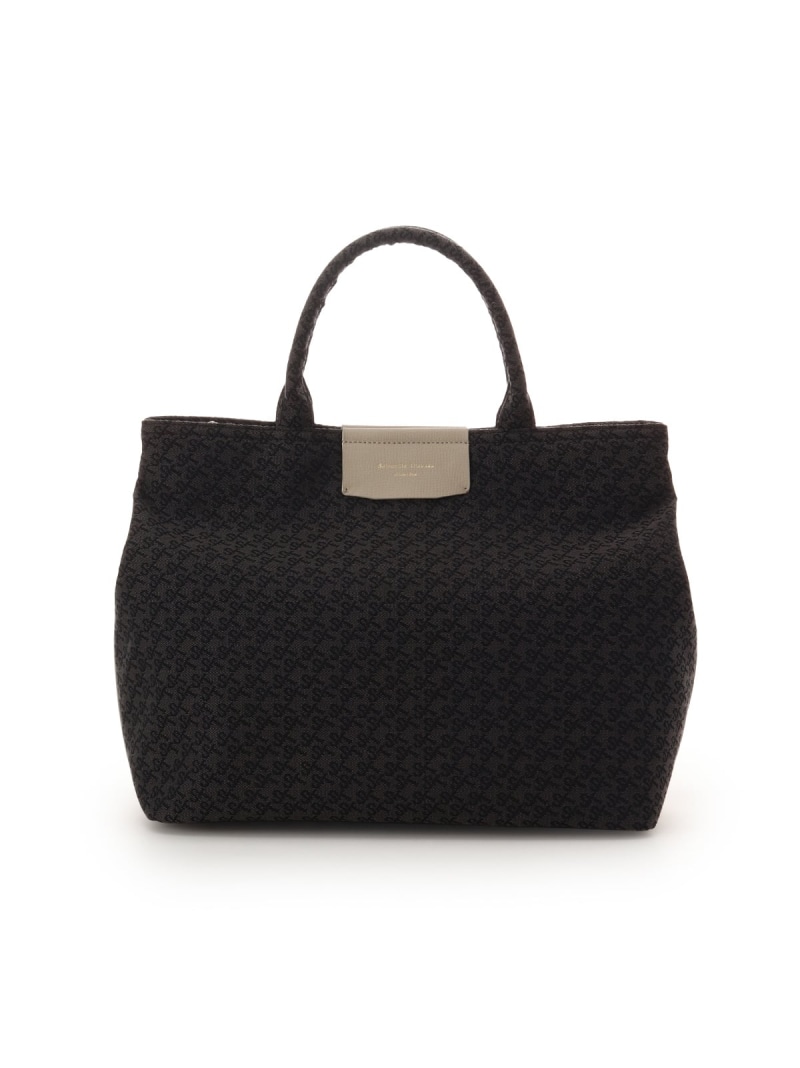 ST Jacquard ハンドバッグ Samantha Thavasa サマンサタバサ バッグ ハンドバッグ ネイビー ベージュ【送料無料】[ Fashion]
