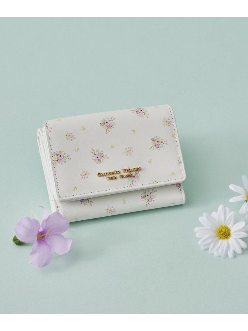 フラワーコレクション ミニ財布 Samantha Thavasa Petit Choice サマンサタバサプチチョイス 財布・ポーチ・ケース 財布 ホワイト ピンク【送料無料】[ Fashion] 14,630円