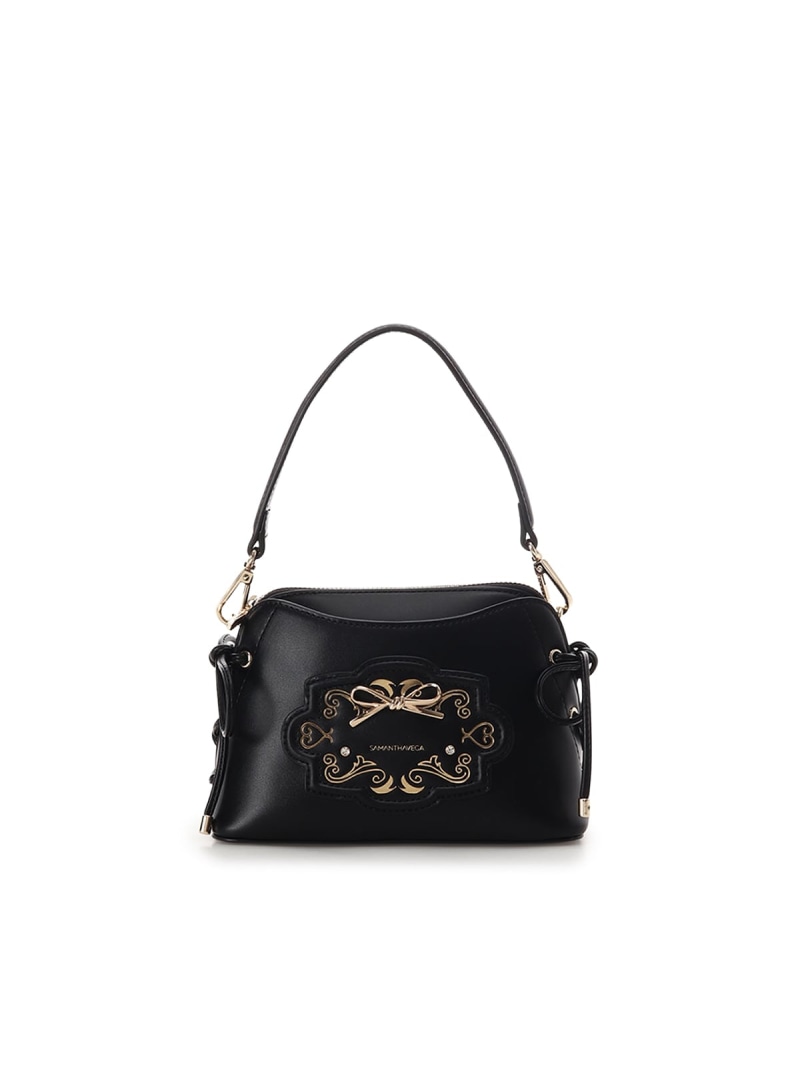 【SALE／40%OFF】ヴィンテージスムースショルダーバッグ SAMANTHAVEGA サマンサ ベガ バッグ ショルダーバッグ レッド ピンク ホワイト ブラック【RBA_E】【送料無料】[ Fashion]