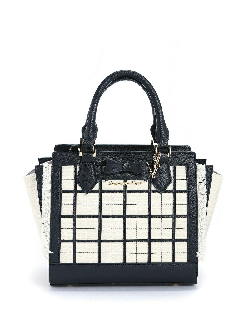 Samantha Thavasa Rakuten Fashion チェックブリュエッテ M Samantha Vega Samantha Vega Bag Tote Bag Black Pink Brown Blue Rakuten Global Market