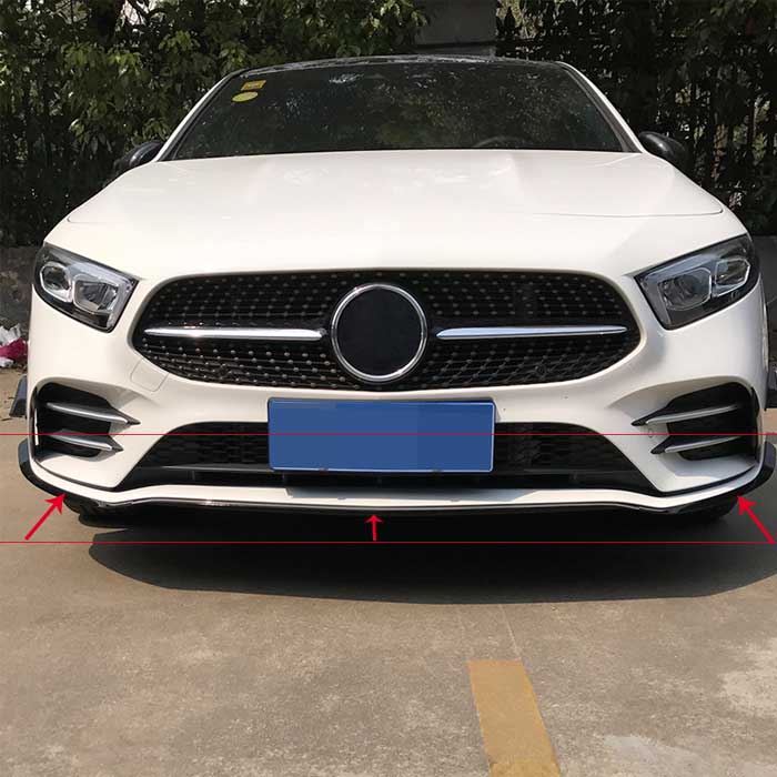 フロント バンパー ステッカー トリム カバー フェンダー メルセデス ベンツ Aクラス A180L A200L アクセサリー 2019+