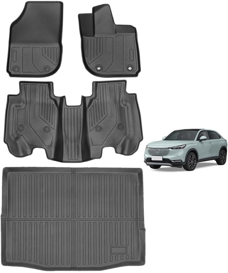 フロアマット ホンダ 新型 ヴェゼル 対応 カーマット ラゲッジマットVEZEL e:HEV 2代目 RV3/4/5/6型 2021年4月-現行 専用設計 トランクマット TPE素材 防水 滑り 防止 耐汚れ 取付簡単 内装 カスタムパーツ アクセサリー カー用品｜サマーピーチストア