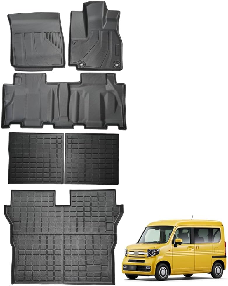 フロアマット ホンダ N-VAN JJ1 JJ2型 対応 カーマット ラゲッジルームマット エヌバン nvan JJ1/2型 2018年7月-現行 専用設計 トランクマット TPE素材 防水 滑り 防止 耐汚れ 取付簡単 内装 カスタムパーツ アクセサリー カー用品