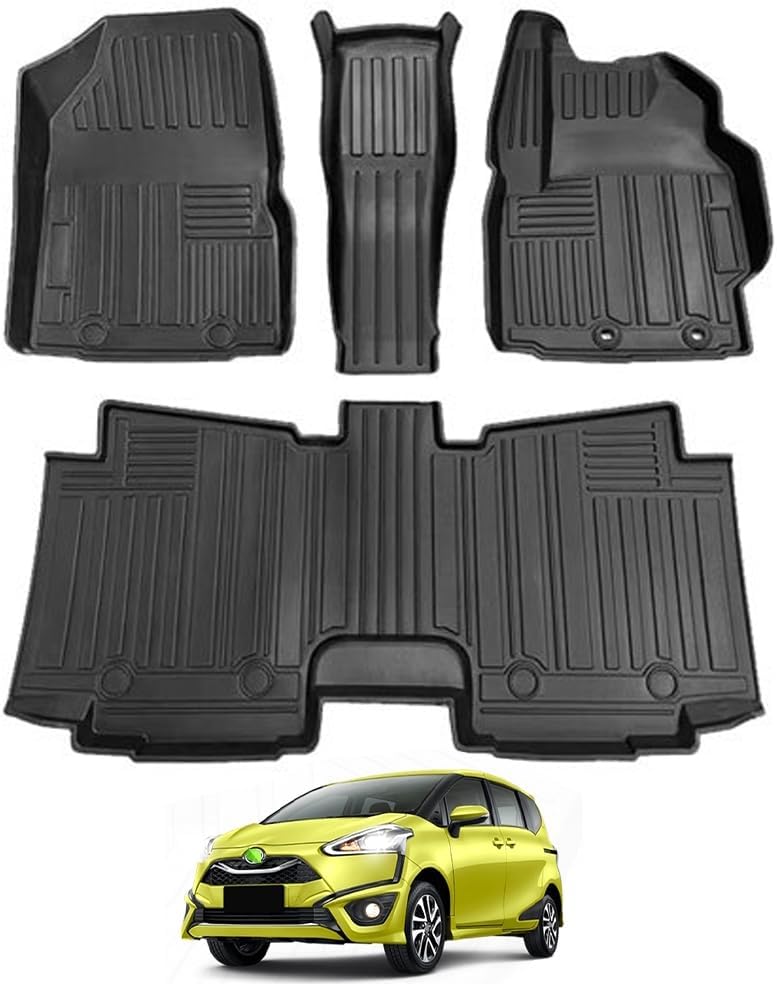 フロアマット シエンタ 170系 7人乗り 対応 カーマット NHP17型 NSP17型 NCP17型 2015-2022年 専用設計 1-2列目マット TPE素材 防水 滑り 防止 耐汚れ 取付簡単 内装 カスタムパーツ アクセサリー カー用品(シエンタ 170系7人乗り仕様)