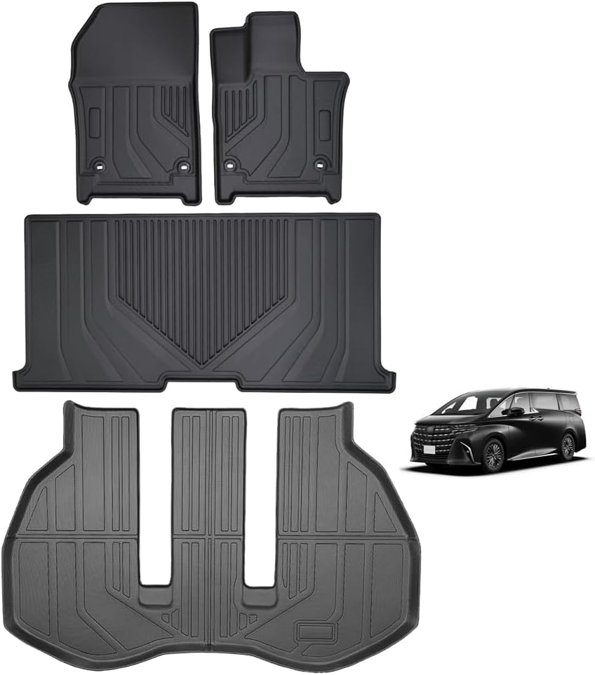 フロアマット アルファード ヴェルファイア 40系 対応 カーマット トランクマット トヨタ アルファード/ヴェルファイア Alphard VELLFIRE 40 2023年6月～現行 専用設計 カーマット TPE素材 防水 滑り 防止 耐汚れ 取付簡単 カー用品｜サマーピーチストア