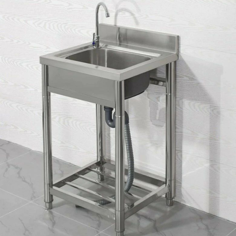 楽天市場】ステンレスポータ洗面台流し 簡易ガーデ流し台蛇口水栓付き