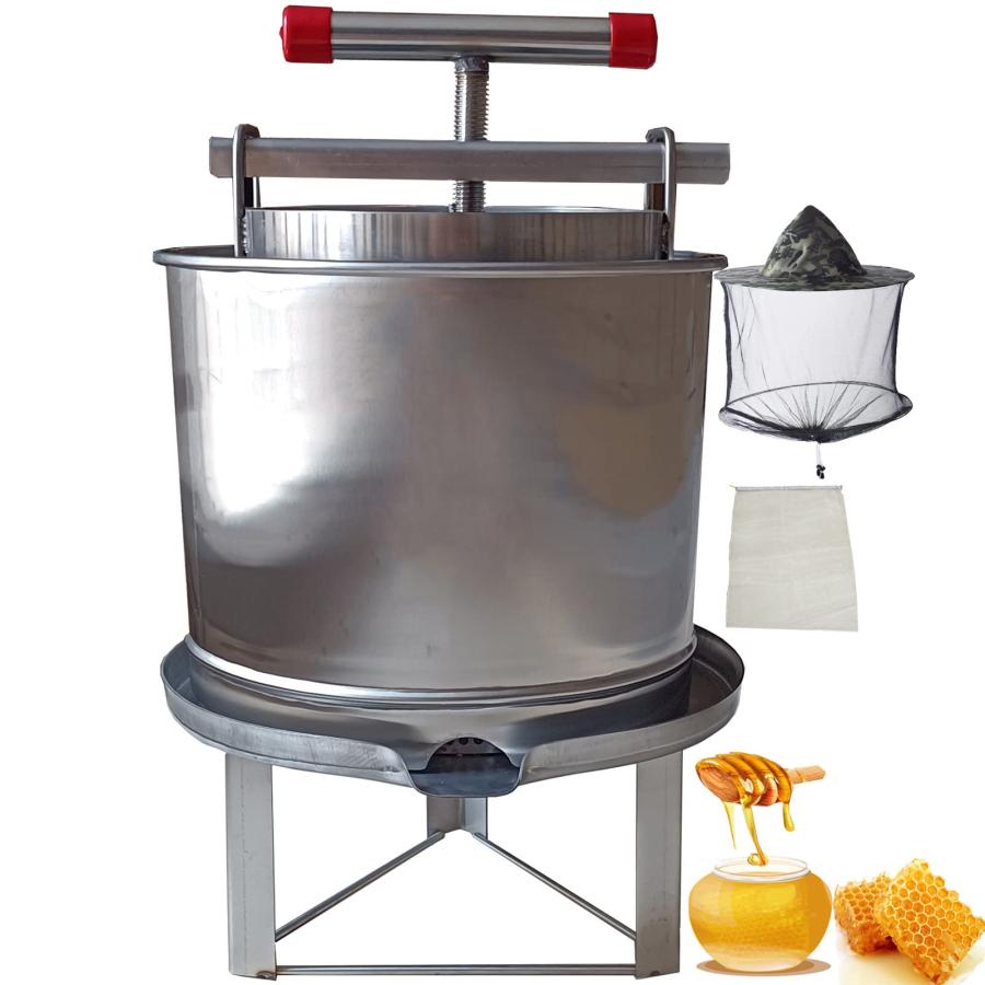 蜂みつ 絞り器 締めつける機 絞り機 蜂みつ分け隔てる器 はちみつ絞り器 蜂みつしぼりき 手動 乾上がる機 蜂みつ締めつける機 ステンレス鋼 養蜂物の具 締めつける製蝋器 はち 日用品雑貨・文房具・手芸-その他