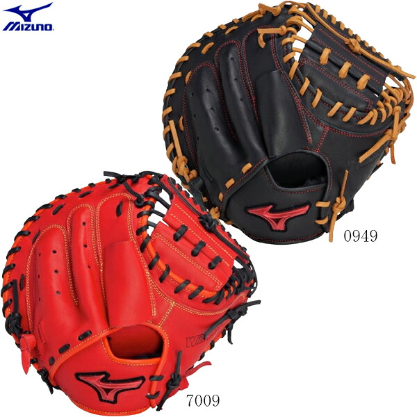 MIZUNO　ミズノ　軟式野球グラブ　WILL DRIVE RED　ウィルドライブ レッド　捕手用　M-R型　キャッチャーミット　右投げ用　一般　ユニセックス　1ajcr32810　2507ai