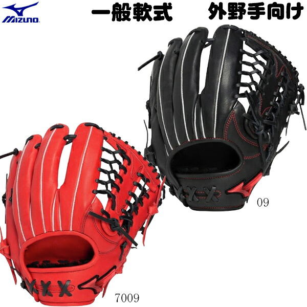 ミズノ 軟式野球用グラブ 外野手向け サイズ14 右投げ用 左投げ用 ウィルドライブレッド 一般 ユニセックス 野球グローブ MIZUNO 1AJGR34607 2026SS 2607ai|BYスポーツ(ビーワイスポーツ)