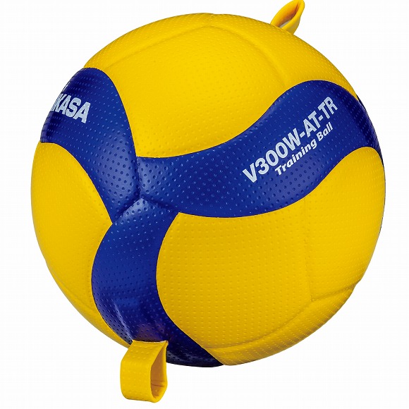 ミカサ MIKASA バレー５号　紐付きトレーニング　黄／青 V300W-AT-TR 【取り寄せ商品】(2406)