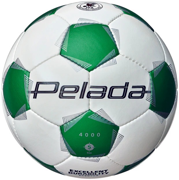 【2025年モデル】 モルテン molten ペレーダ4000 pelada 5号球 検定球 サッカーボール 中学生 高校生 部活 大人 ホワイト/メタリックグリーン 白/緑 F5K4000-WG【取り寄せ商品】（2507oy）
