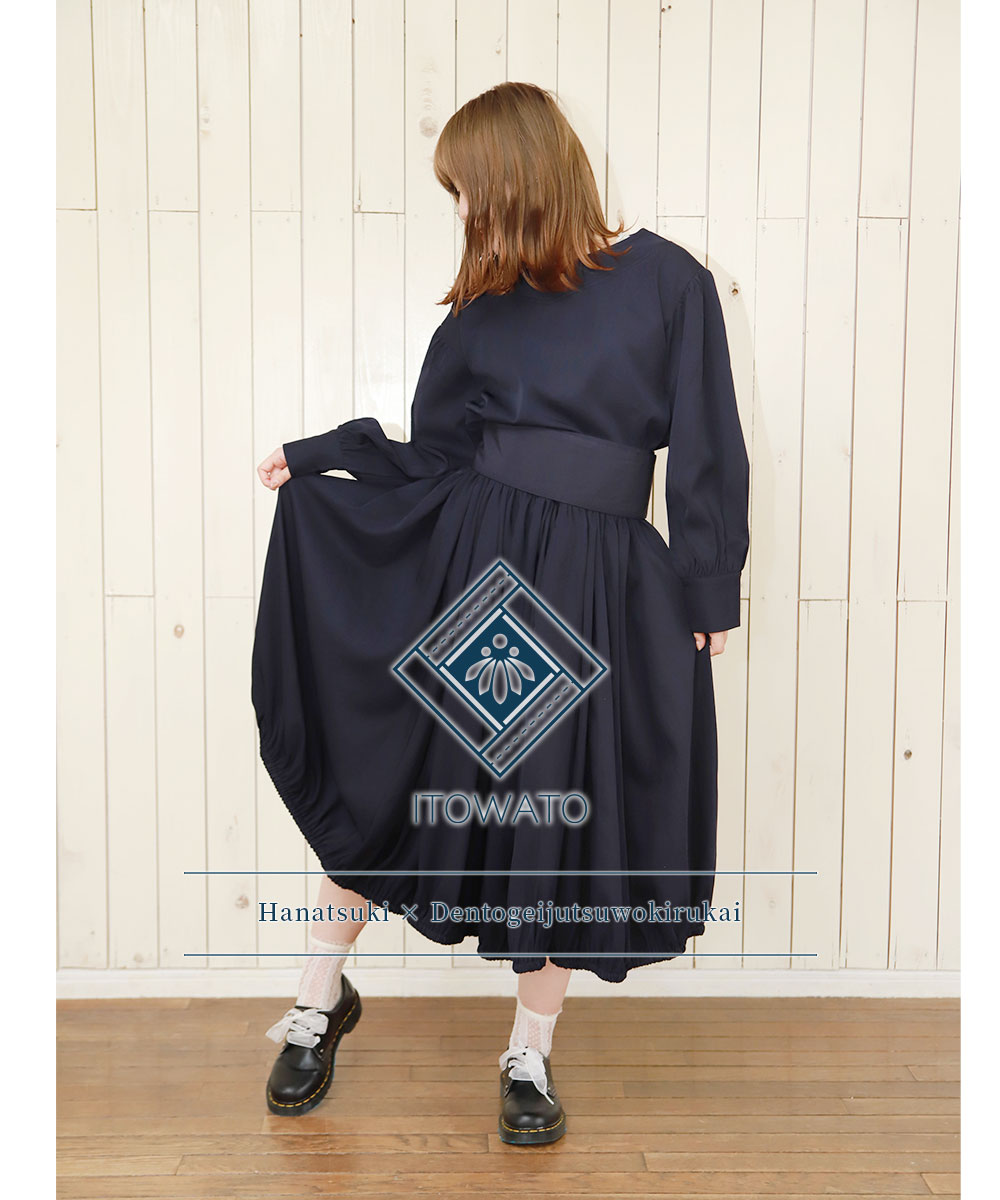 爆売り 和装バルーンスカートセットアップ 紺 トップス スカート 帯 M L ショート ロング 秋服 春服 和服 和装 大人用 女性用 レディース Prontorestaurantny Com