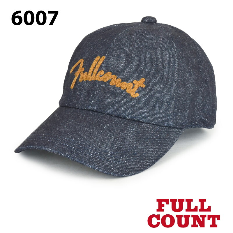 【FULLCOUNT】 フルカウント 6007 Chain Embroidery Denim Cap デニム ベースボールキャップ｜SAMURAI CRAFT サムライクラフト