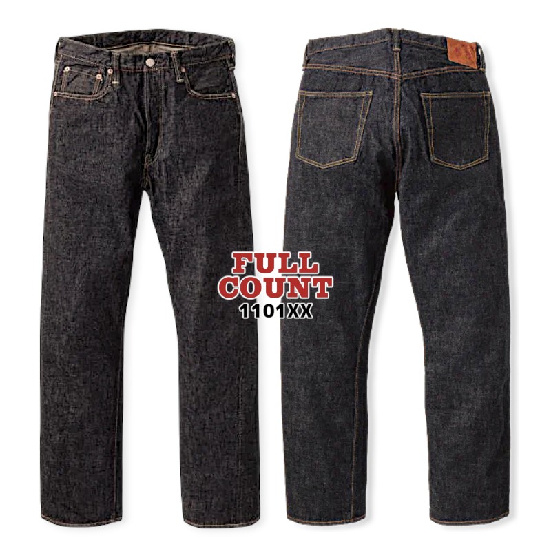 【FULLCOUNT】 フルカウント 1101XX 15.5oz ストレート デニム ジーンズ ワンウォッシュ