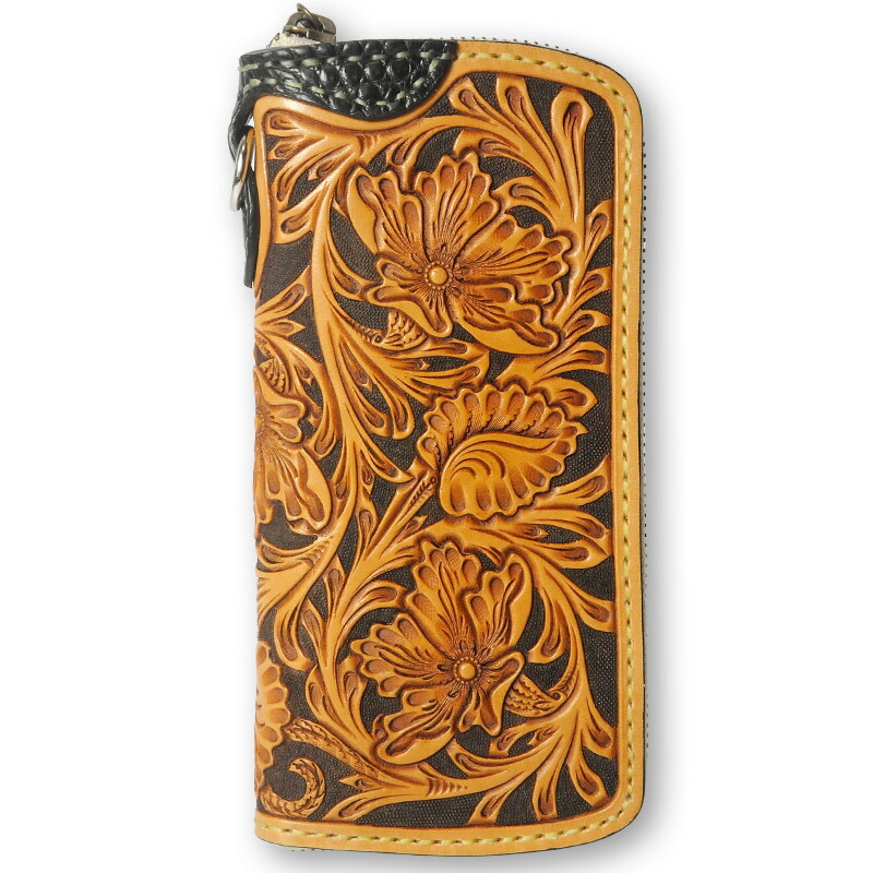 サムライクラフト　ロングウォレット　ラウンドファスナー 楽天市場】【サムライクラフト】 ラウンドファスナー ロングウォレット