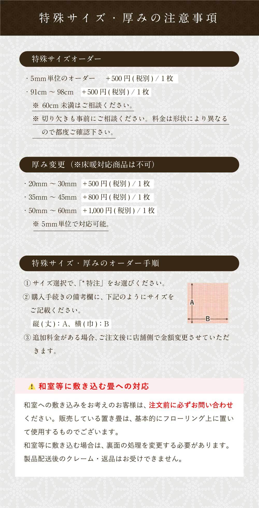 和紙置き畳 清流カクテルフィット 全8色 サイズオーダー無料 60 90cmサイズ デザイン畳 2色織りでおしゃれ ユニット畳 琉球畳 国産 サムライカーペット ダイケン健やかおもて Solga Sowa Pl