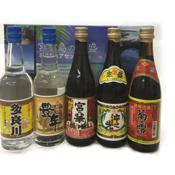 楽天市場】泡盛30度【沖酒協 泡盛ミニチュアセット（100ｍｌ×５本 